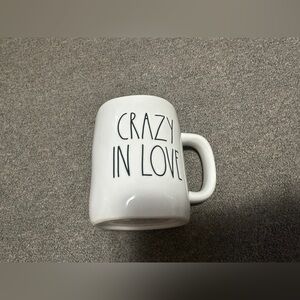 Rae Dunn Valentine’s Day ‘CRAZY IN LOVE’ Ceramic Large Letter Mug